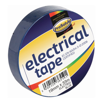 PROSOLVE ELECTRICAL TAPE 19MM X 33M BLUE