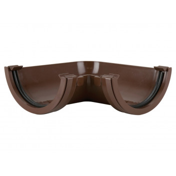 112MM HALF ROUND GUTTER ANGLE 90 BROWN BR048BR