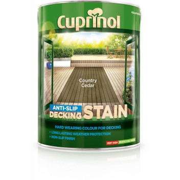 CUPRINOL ANTI-SLIP DECKING STAIN COUNTRY CEDAR 5L