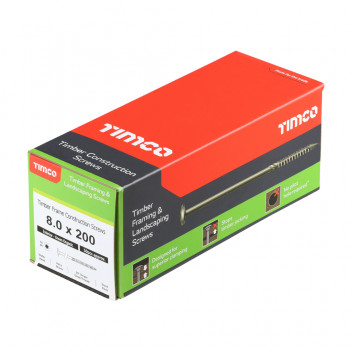 TIMCO TIMBER FRAME SCREW WAFER GREEN 8.0 x 200 50 PCS
