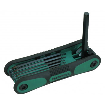 FAITHFULL FOLDING HEX KEY SET (9) A/F