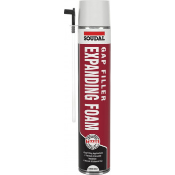 SOUDAL HAND HELD EXPANDING FOAM 750ML CHAMPAGNE  116744