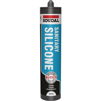 SOUDAL SANITARY SILICONE 290ML WHITE