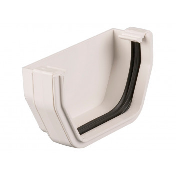 114MM SQUARE EXT STOPEND WHITE BR057W