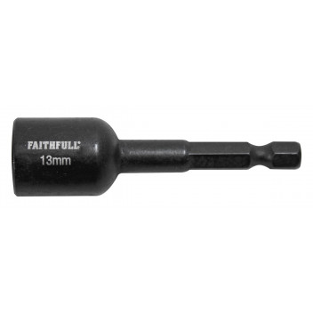 FAITHFULL MAG IMPACT NUT DRIVER 13MM X 1/4IN HEX
