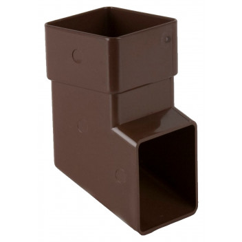 65MM SQUARE DOWNPIPE SHOE BROWN BR516BR