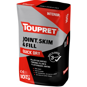 TOUPRET JOINT/ SKIM & FILL - QUICK DRY 10KG