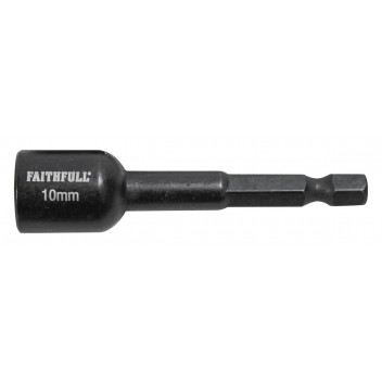 FAITHFULL MAG IMPACT NUT DRIVER 10MM X 1/4IN HEX