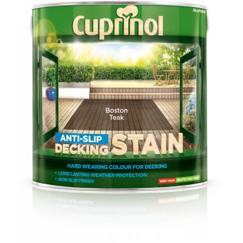 CUPRINOL ANTI-SLIP DECKING STAIN BOSTON TEAK 2.5L
