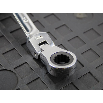 FAITHFULL RATCHET COM SPANNER FLEX HEAD CV 10MM
