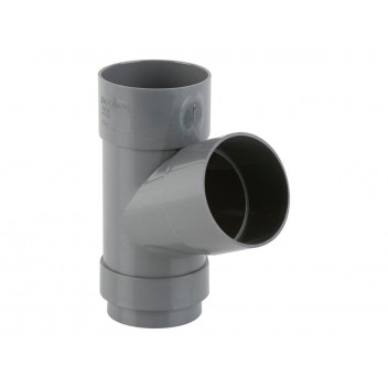 68 X 68MM DOWNPIPE BRANCH 112.5 GREY BR218G