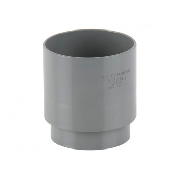 68MM ROUND DOWNPIPE CONNECTOR GREY BR206G